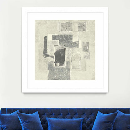 Camera Obscura Matted and Framed White 36x36 Wall Art|Œuvre d'art murale encadrée blanche et mate « Camera Obscura » 36 x 36