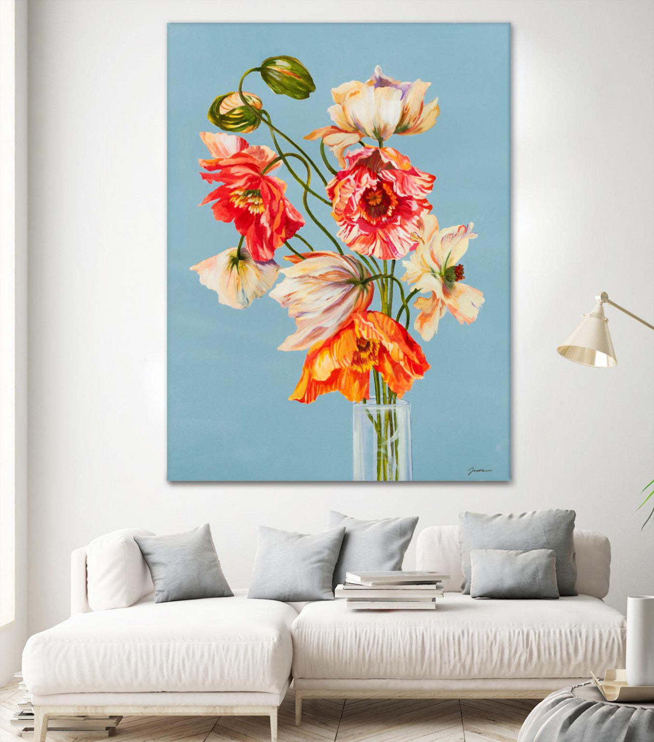 Paper Poppies Giant Art 72x54 Wall Art|Œuvre d’art murale Giant Art « Paper Poppies » 72 x 54