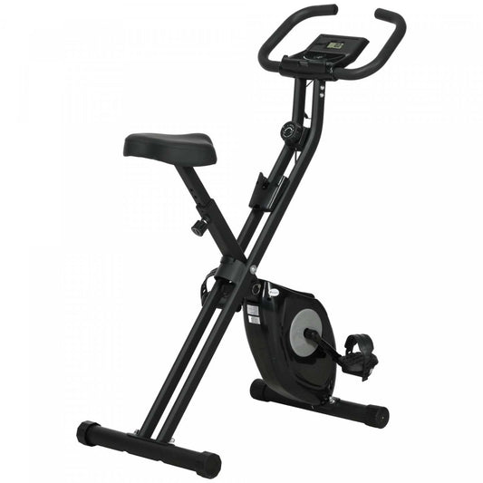 Soozier Velo D'exercice Pliable Avec Résistance Magnétique A 8 Niveaux, Noir