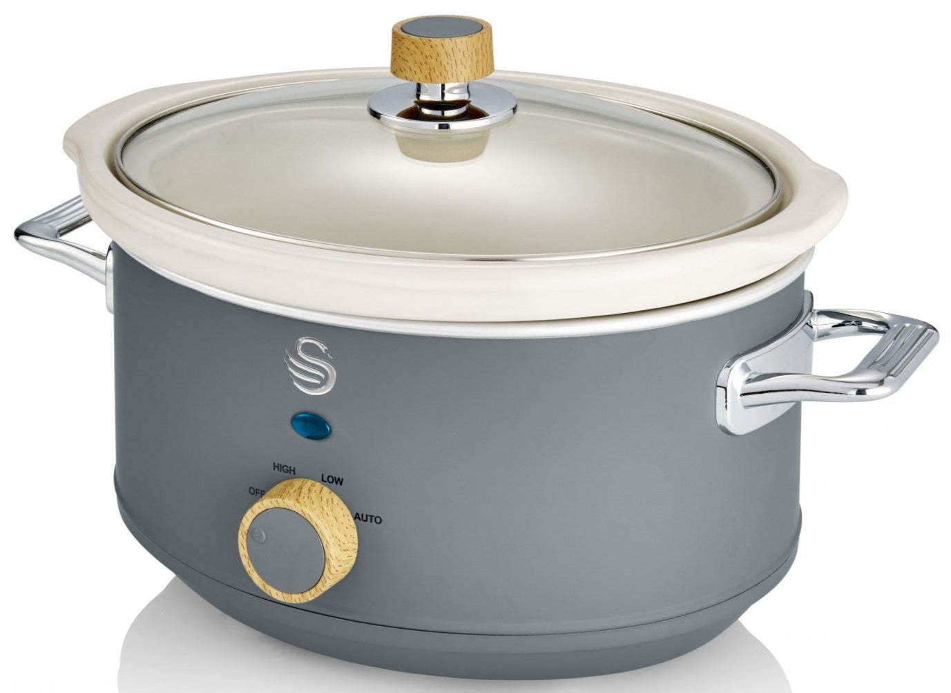 Salton Swan Nordic 3,5 L Slow Cooker - SF17021GRYN|Mijoteuse Swan de 3,5 l de style nordique - SF17021GRYN