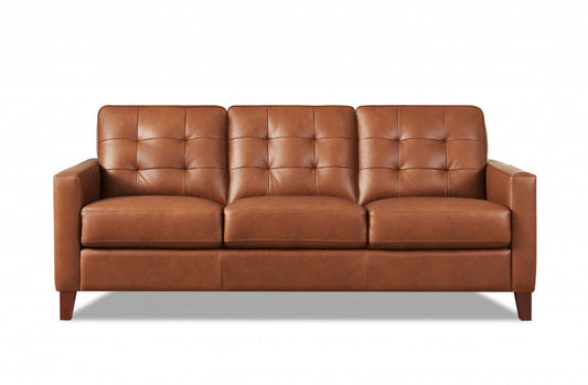 Hydeline Aiden Sofa en cuir – Brun