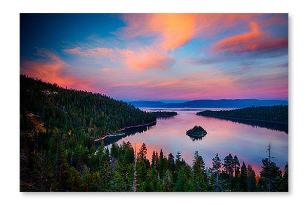 Lake Tahoe 2 24x36 Cadre d'art mural et panneau de tissu| Lake Tahoe 2 24 po x 36 po : Cadre d'art mural et panneau de tissu|D44GT9SI