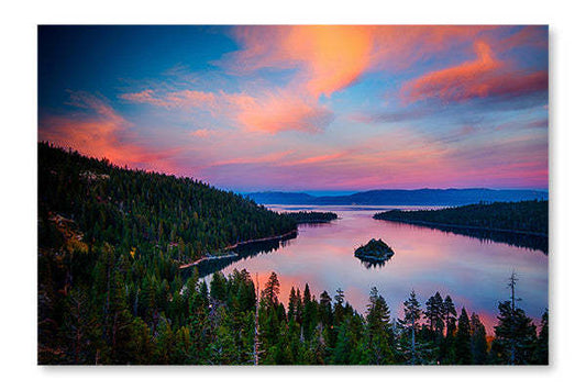 Lake Tahoe 2 24x36 Cadre d'art mural et panneau de tissu| Lake Tahoe 2 24 po x 36 po : Cadre d'art mural et panneau de tissu|D44GT9SI