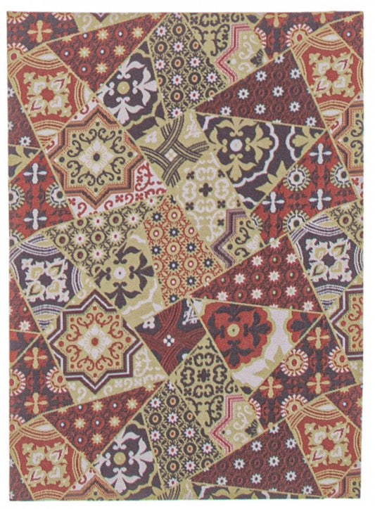 Tapis Bellezza Rouge / Vert 2'2 x 3'0|Carpette Bellezza rougevert 2 pi 2 po x 3 pi 0 po|D21PWNL3