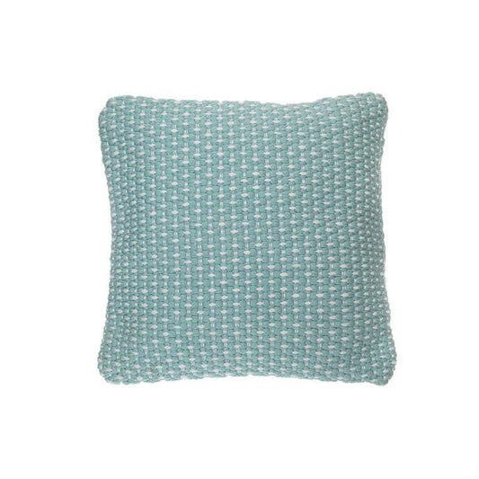 Coussin Microfibre Handloom Teal - Set de 2|Coussin en microfibre tissé à la main bleu sarcelle - ensemble de 2