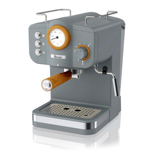 Salton Swan Nordic Pump Espresso Machine - SK22111GRYN|Machine à expresso à pompe nordique Swan - SK22111GRYN