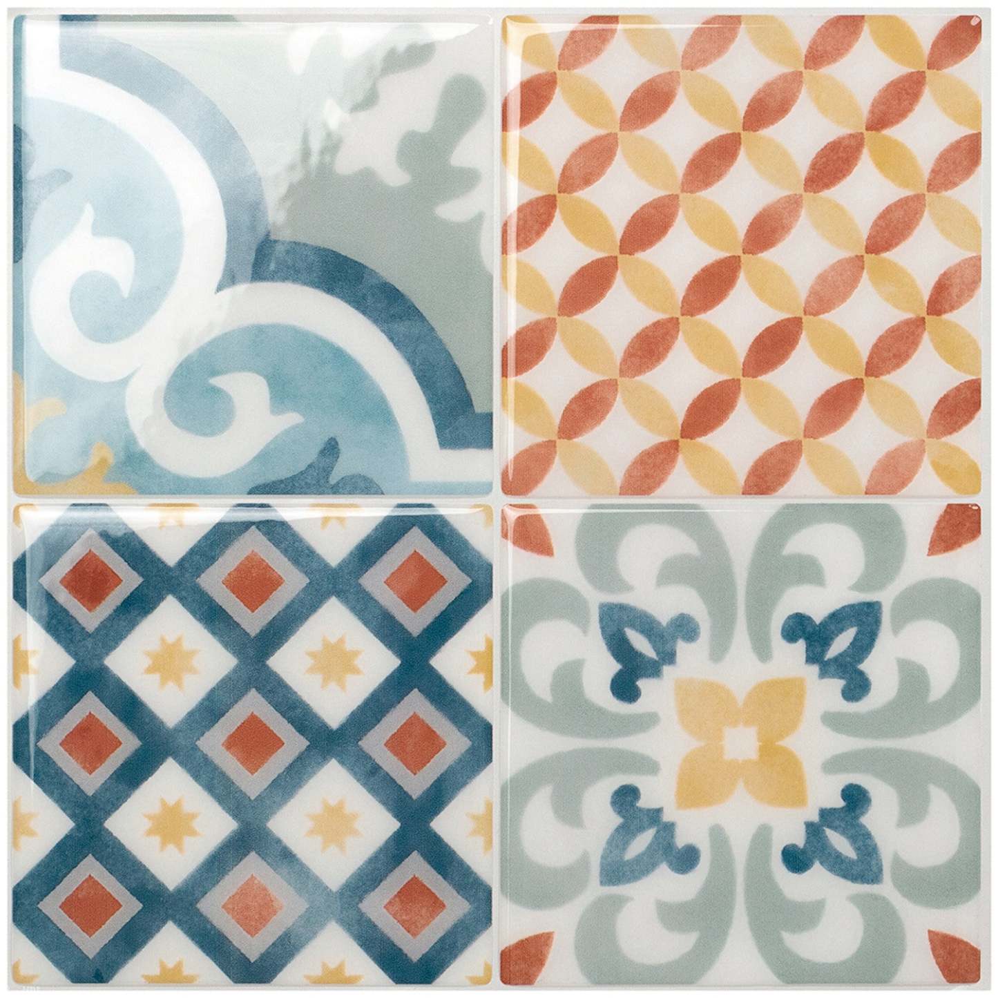 Smart Tiles peler et coller 4 feuilles 9 x 9 dosseret - Vintage Almada