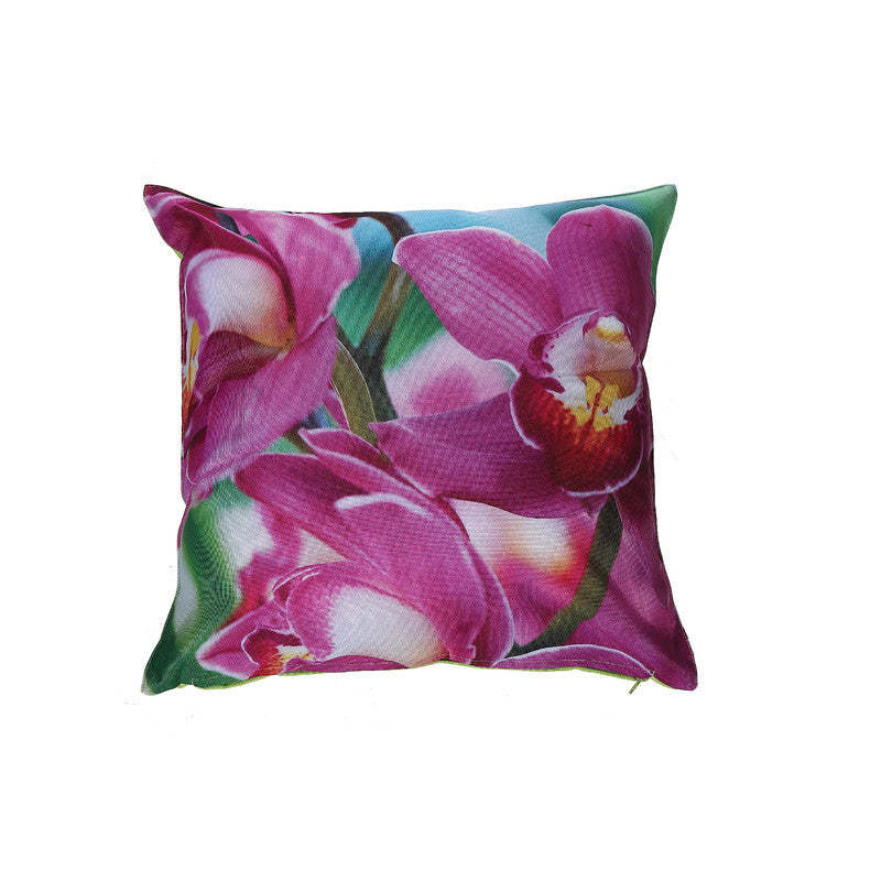 Coussin imperméable extérieur Orchidées - Lot de 2|Coussin résistant à l'eau pour l'extérieur orné d'orchidées - ensemble de 2