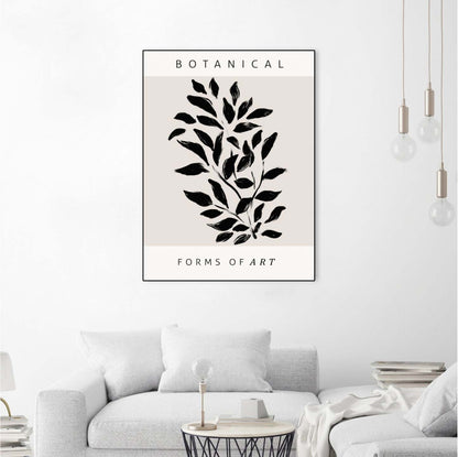 Œuvre d’art murale sur toile encadrée noire « Forms Of Art » 24 x 32