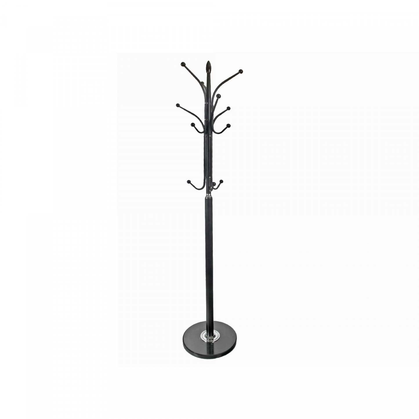 Portemanteau Karina en métal avec base en marbre noir