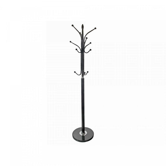 Portemanteau Karina en métal avec base en marbre noir