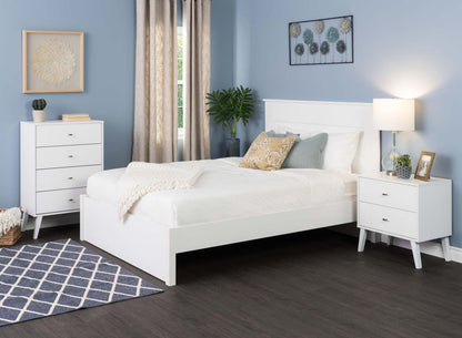 Milo Tall 4-Drawer Chest - Blanc|Commode verticale haute Milo à 4 tiroirs - blanche