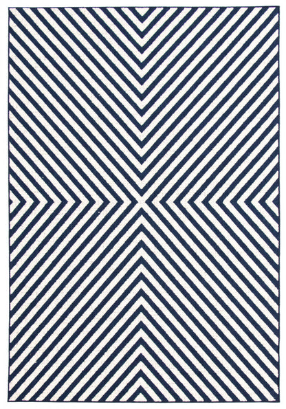 Tapis Dodie Bleu-Ivoire 6'7 x 9'6|Carpette Dodie bleueivoire 6 pi 7 po x 9 pi 6 po|D86FQY8A