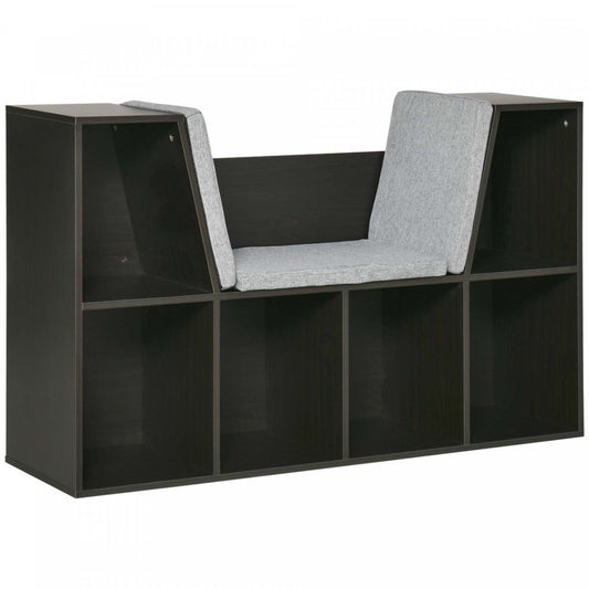 Homcom Kids Bookcase Toy Chest Kids Cabinet Storage Organizer Children Display Shelf For Toys Clothe|Homcom Coffre à jouets armoire de rangement pour enfants étagère d'exposition pour jouets vêtements