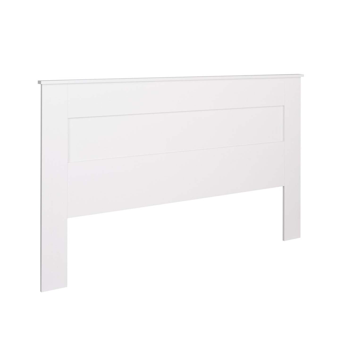 King Flat Panel Headboard - White|Tête de lit à panneau plat pour très grand lit - blanche