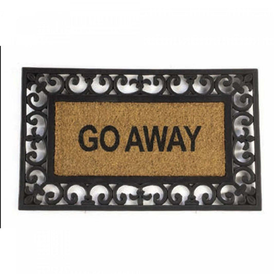 Go Away Rubber Molded Mat Floormat|Tapis de plancher « Go Away » en caoutchouc moulé