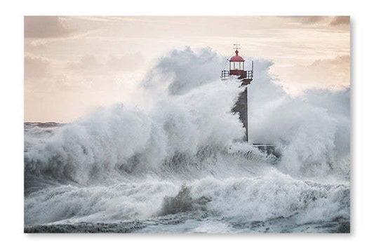 Cadre mural et panneau en tissu Lighthouse 24x36 | Lighthouse 24 po x 36 po : Cadre d'art mural et panneau de tissu | D44GQLNF