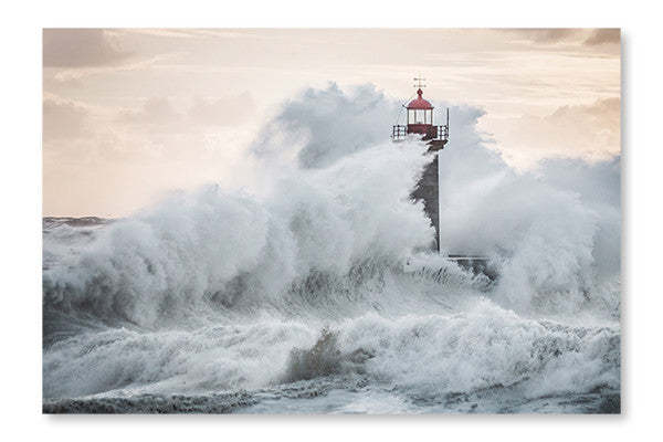 Cadre mural et panneau en tissu Lighthouse 16x24 | Lighthouse 16 po x 24 po : Cadre d'art mural et panneau de tissu | D44G3M5N