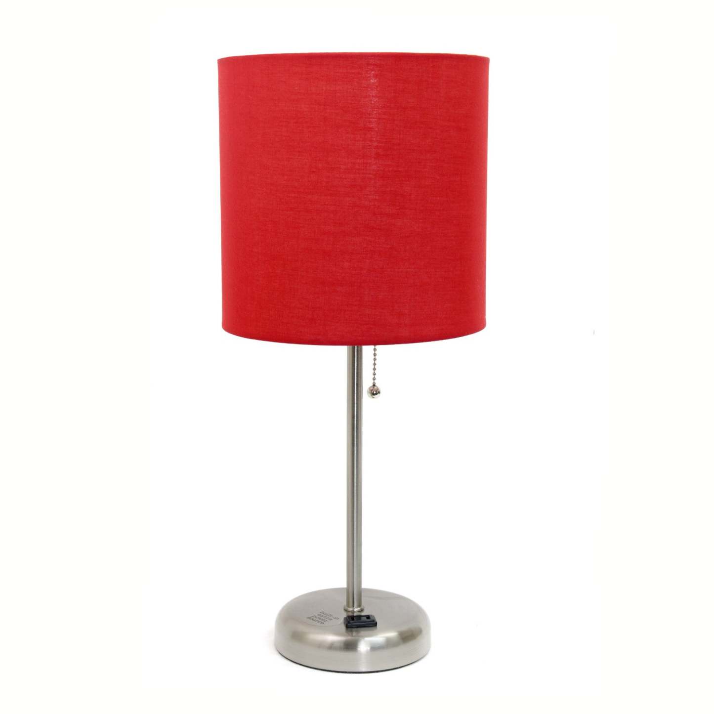 Limelights Stick Lamp with Charging Outlet And Fabric Shade Table Lamp|Lampe de table Limelights avec pied mince et prise de recharge|D217HEAD