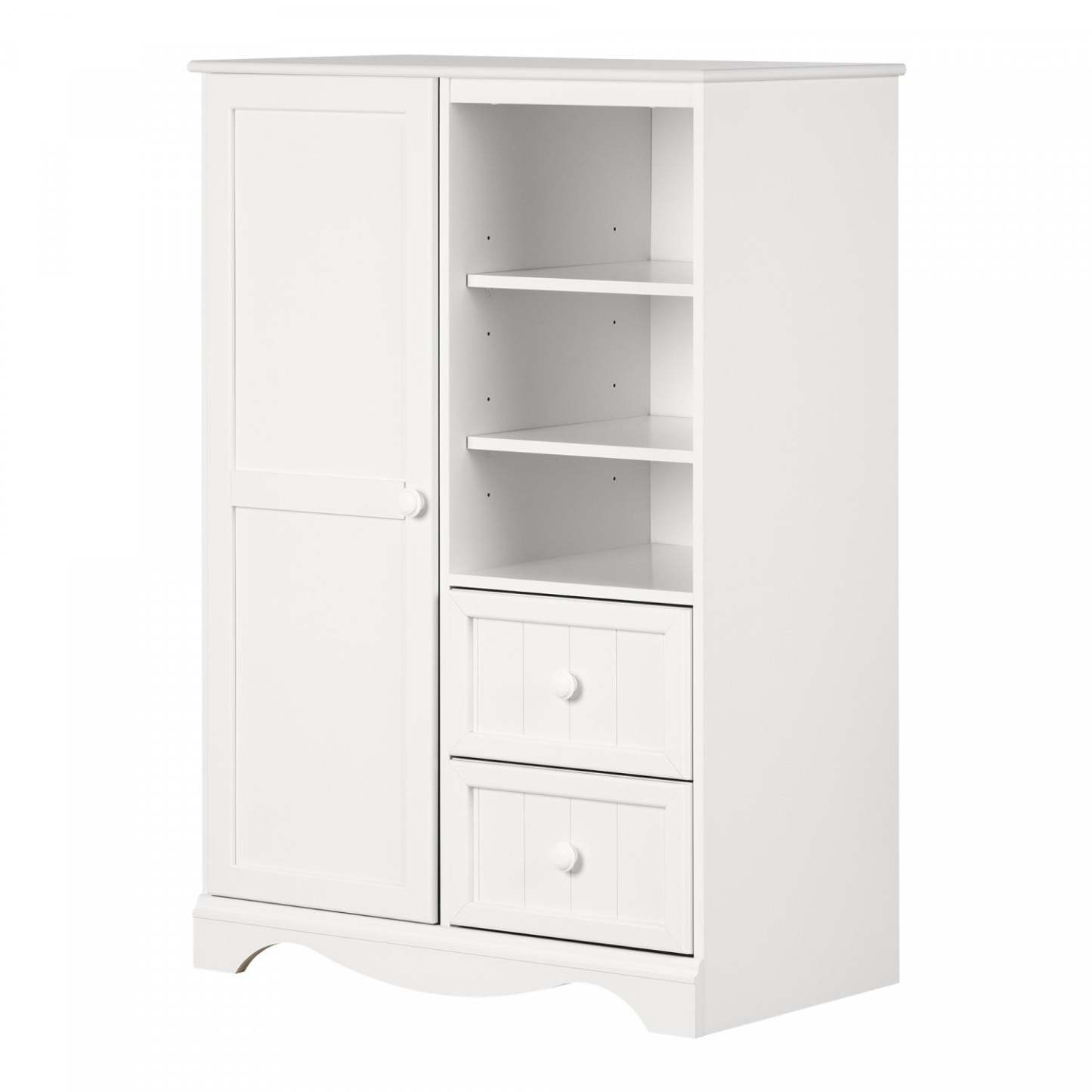 Armoire Savannah - Blanc pur | Savannah Commode à porte - Blanc solide | D83G7V1H