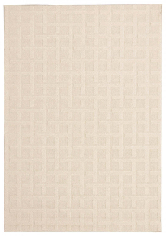 Tapis Brangane Ivoire 6'7 x 9'6|Carpette Brangane ivoire 6 pi 7 po x 9 pi 6 po|D86FJUZ5