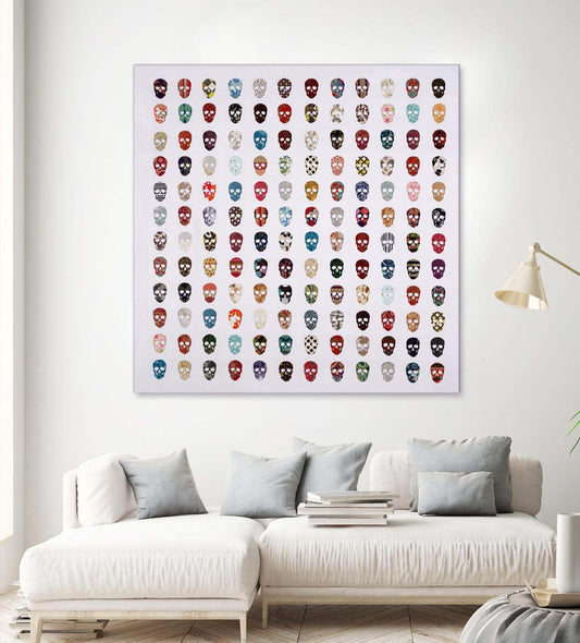 Œuvre d'art murale géante « Gorgeous Crowd » 54 x 54