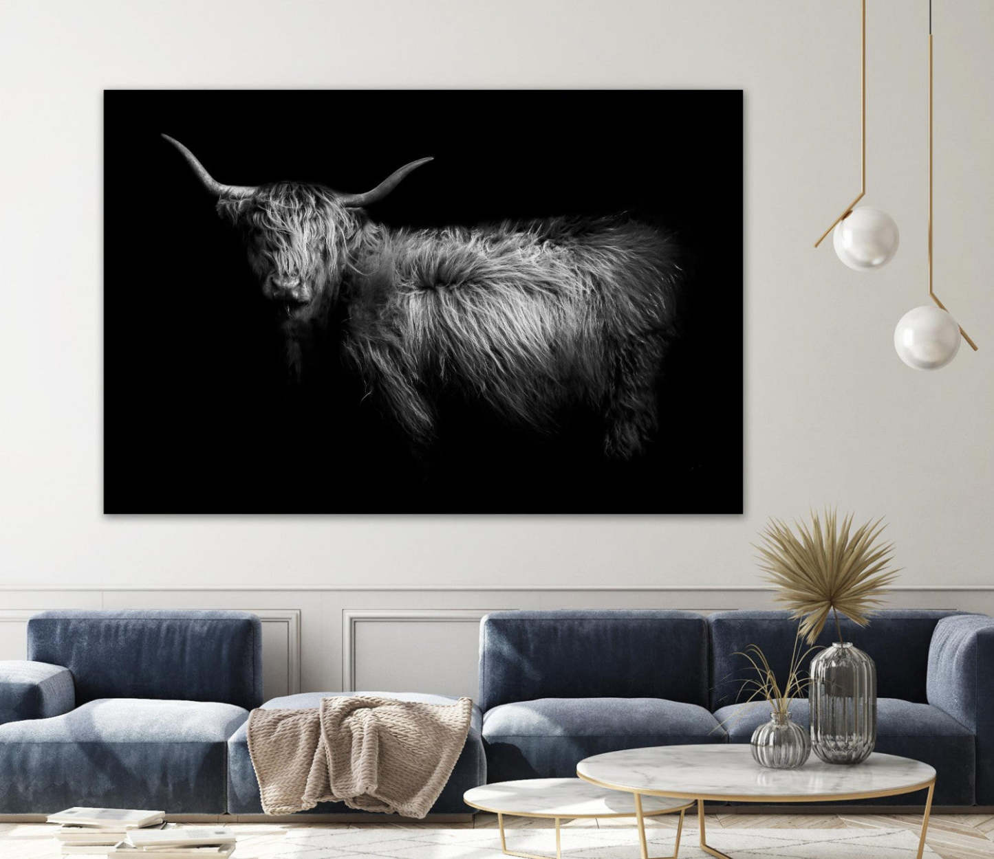 Bonjour Giant Art 72x48 Wall Art|Œuvre d'art murale Giant Art « Bonjour » 72 x 48