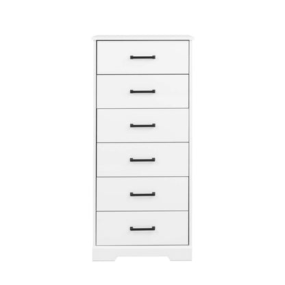 Prepac Rustic Ridge 23.75 6-Drawer Chest - White|Commode verticale Rustic Ridge de Prepac de 23,75 po à 6 tiroirs - blanche
