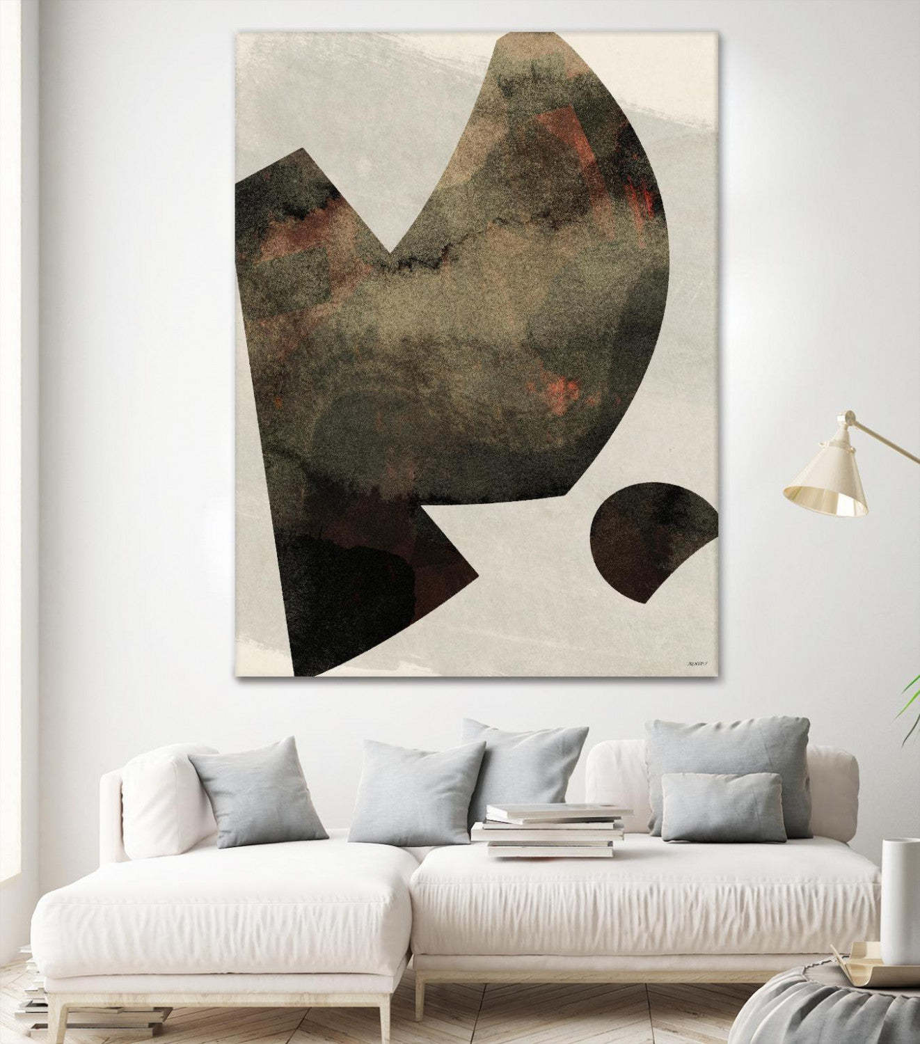 Œuvre d'art murale géante « Natural Color Machine I » 72 x 54