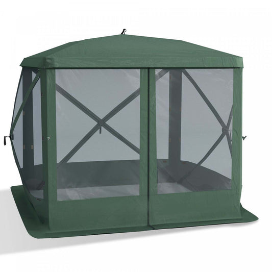 Outsunny Pop-up Screen House Gazebo Camping Outdoor Instant Setup Tent Fits 3-4 People 210d Material|Outsunny Gazebo Maison De L'écran Camping Tente D'installation Instantanée Pour 3 À 4 Personnes Matériau 210d