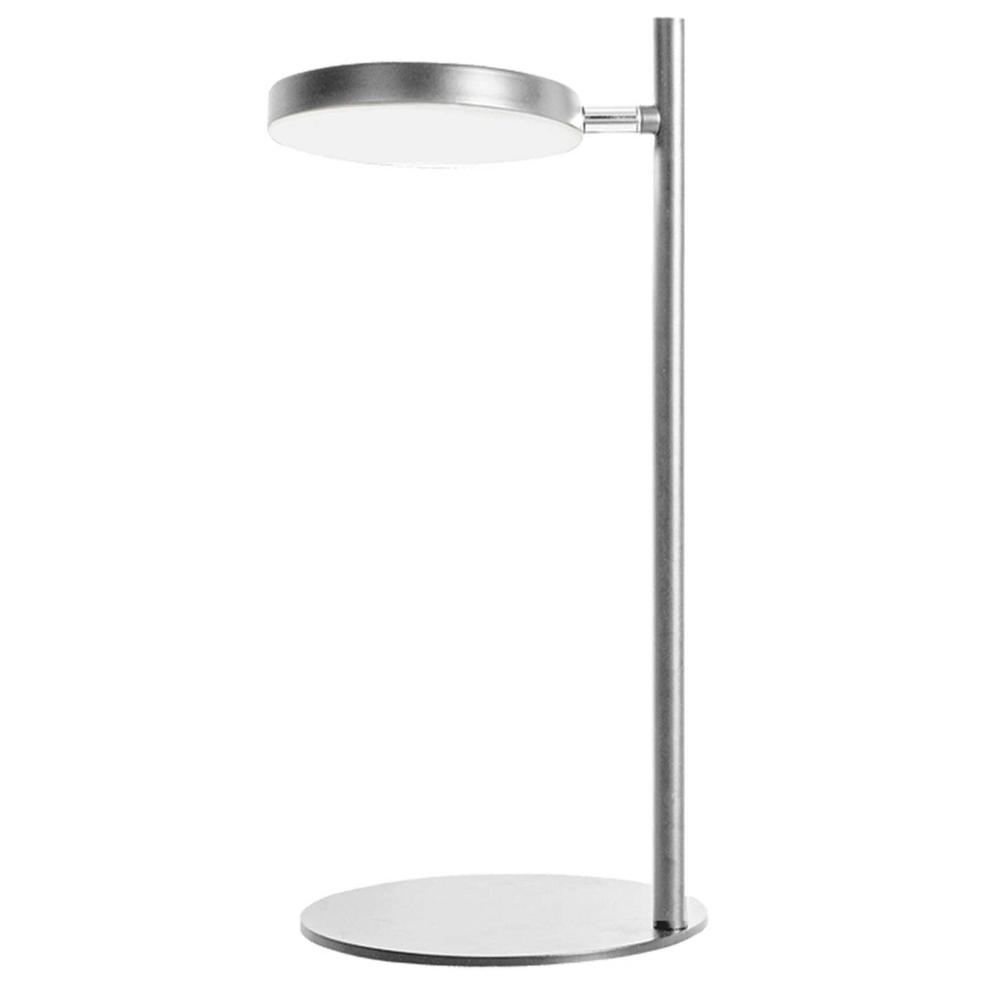 Dainolite Fia 1 Light LED Lampe de Table Satin Chrome|Lampe de table Fia de Dainolite avec un fini chrome satiné et 1 ampoule à DEL