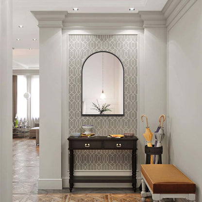 Miroir architectural artisanal Arcus 24 X 36 - Noir|Miroir architectural Arcus 24 po x 36 po fabriqué à la main - noir