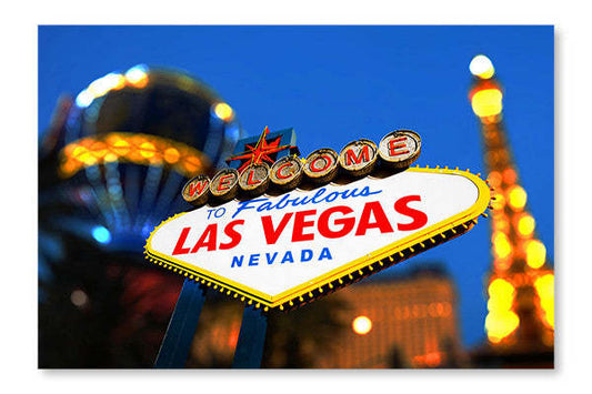 Panneau mural Las Vegas avec le Strip, 28 x 42 pouces, encadré et panneau en tissu | Panneau mural Las Vegas avec le Strip, 28 x 42 pouces : Cadre d'art mural et panneau de tissu | D44GL0O0