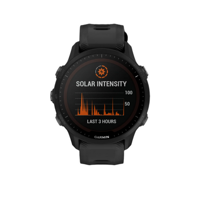 Garmin Forerunner® 955 Solar Elite Montre Gps Intelligente - Suivi De La Santé, Lentille De Charge S