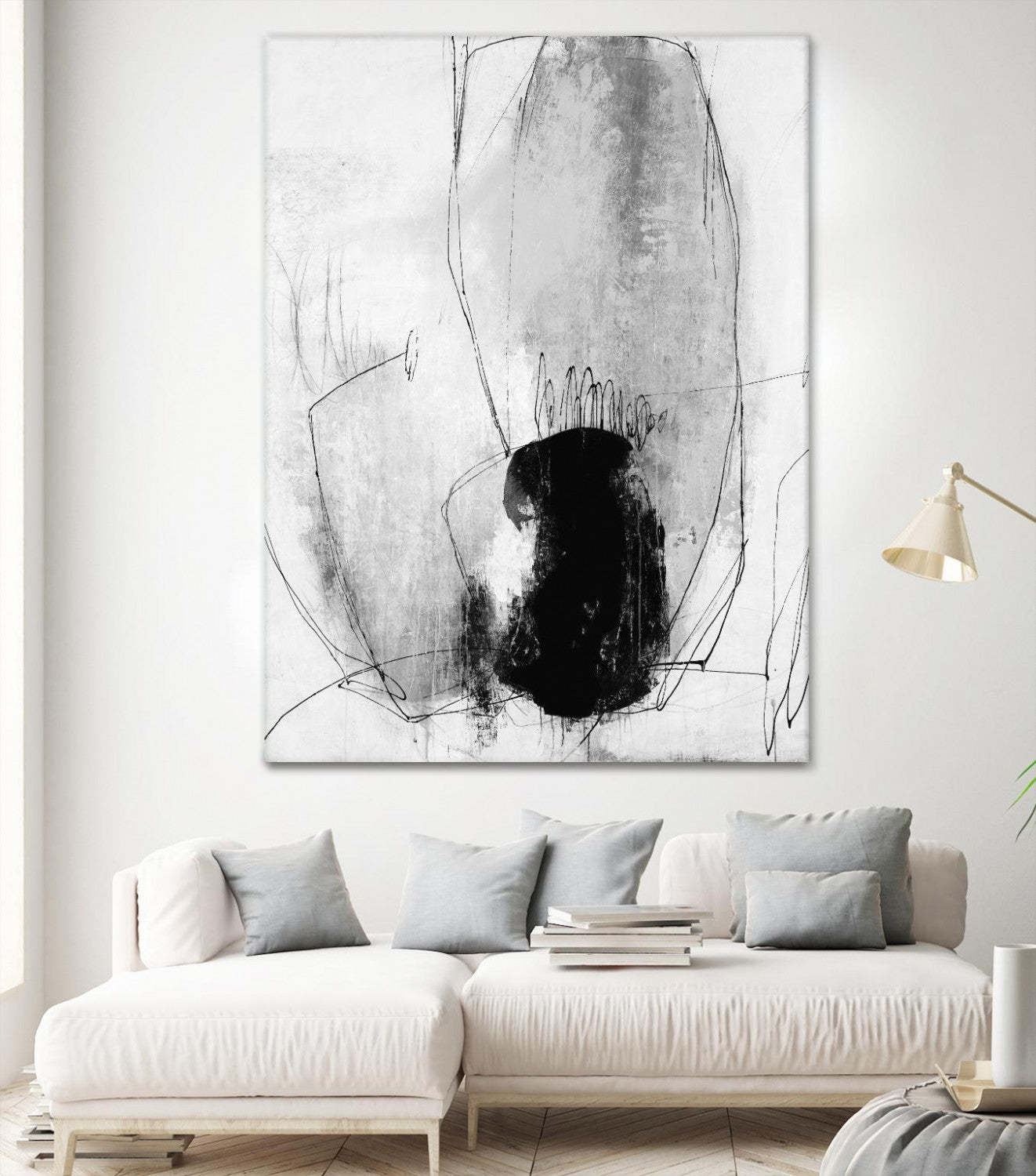 Œuvre d'art murale géante « Looking Lens I » 72 x 54