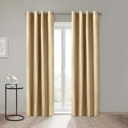 Thermaplus Alpine Taupe Blackout Grommet Curtain Panel - 52 x 108|Panneau de rideau coupe-lumière à œillets Alpin taupe de Thermaplus - 52 x 108