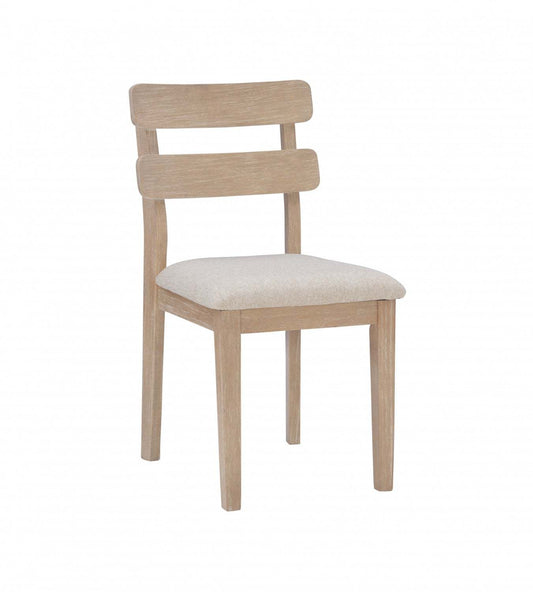 Drury Fabric Natural Dining Chair - Ensemble de 2|Chaise de salle à manger Drury en tissu naturel - ensemble de 2