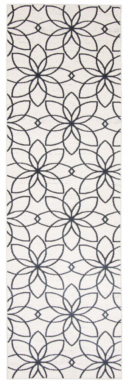 Tapis Terali ivoire lavable en machine - 2'6 x 8'0|Carpette Terali ivoire lavable à la machine - 2 pi 6 po x 8 pi 0 po|D86FZDLS