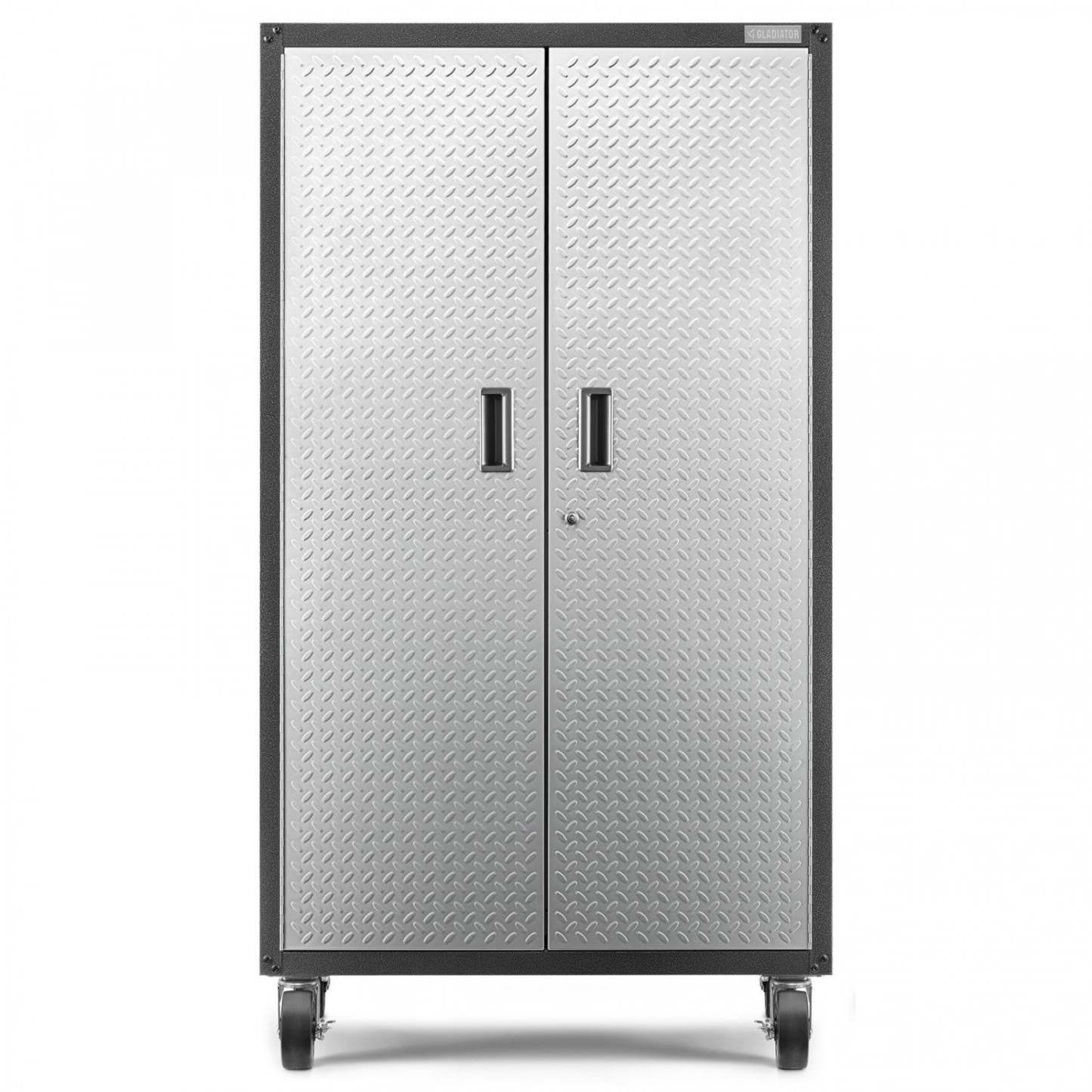 Gladiator Mobile Storage Cabinet - Silver Tread|Armoire de rangement mobile de Gladiator - bande de roulement argentée