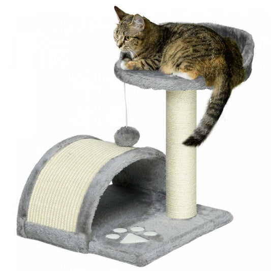 Pawhut Arbre À Gratter Pour Chat De 18, Maison Pour Chaton, Centre D'activités Pour Animal Domestique