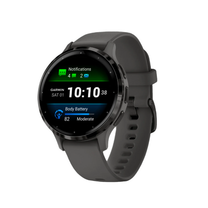 Garmin Venu® 3s Montre Gps Intelligente - Suivi De Santé Avec 14 Jours D'autonomie, 41 Mm - Boîtier Gris Galet