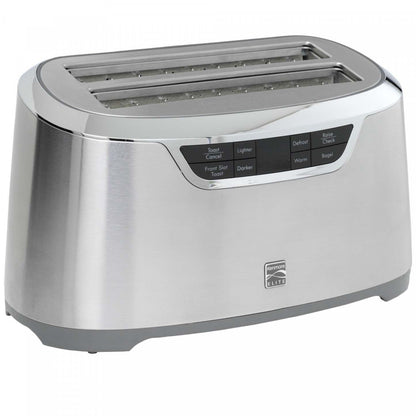 Grille-pain Kenmore Elite à fentes longues pour 4 tranches avec éjection automatique, acier inoxydable - KKELST4SS