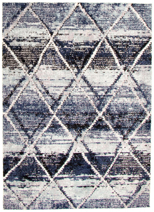 Tapis Makondo Abstract Bleu - 160 x 220 cm | D28IWE9X