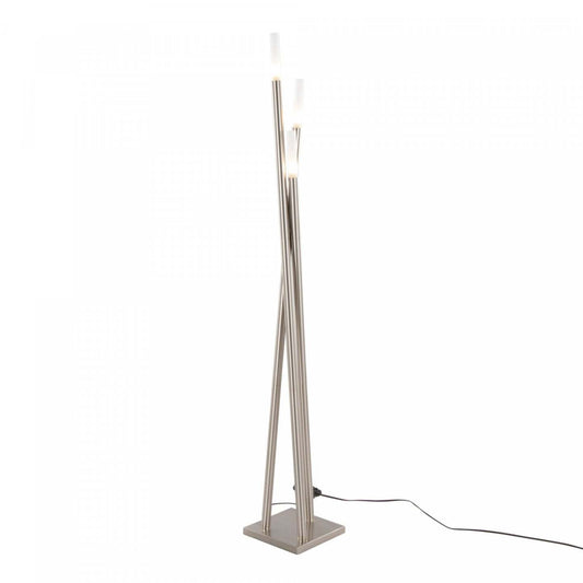 LumiSource Icicle Contemporary Brushed Nickel Floor Lamp|Lampe à pied contemporaine Icicle en nickel brossé