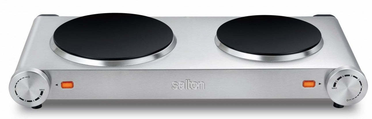Surface de cuisson infrarouge Salton à double brûleur - HP1269|Surface de cuisson Salton à infrarouge et à 2 brûleurs - HP1269