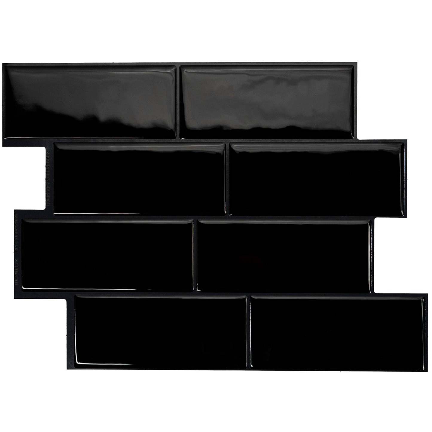 Smart Tiles peler et coller 4 feuilles 12 x 9 Dosseret - Metro Nero