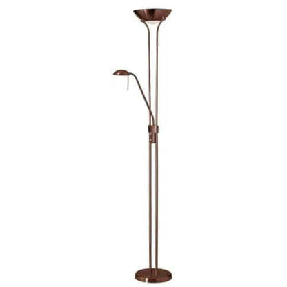 Dainolite Mother &amp; Son Lampadaire Oil Brushed Bronze Finish|Lampe à pied Mother &amp; Son de Dainolite avec fini bronze brossé huilé