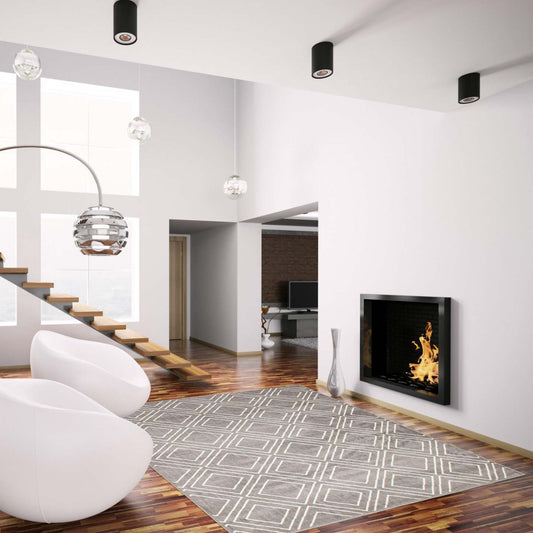 August Geod Grey-White 6'7 x 9'6 Area Rug|Carpette August gris géodeblanc 6 pi 7 po x 9 pi 6 po|D86F22LT