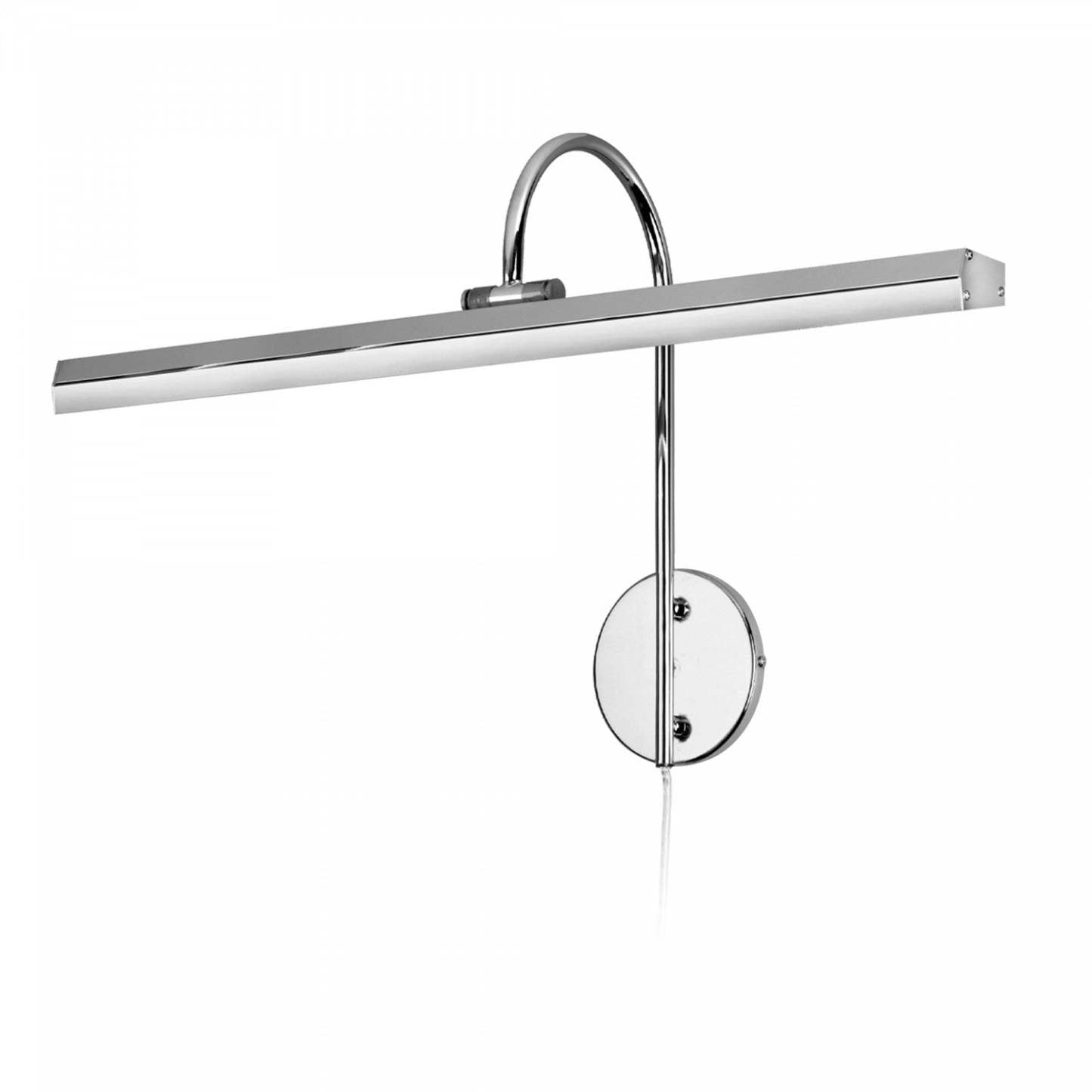 Lampe pour affichage d'image de Dainolite avec finition chromée poli et ampoule de 30 W