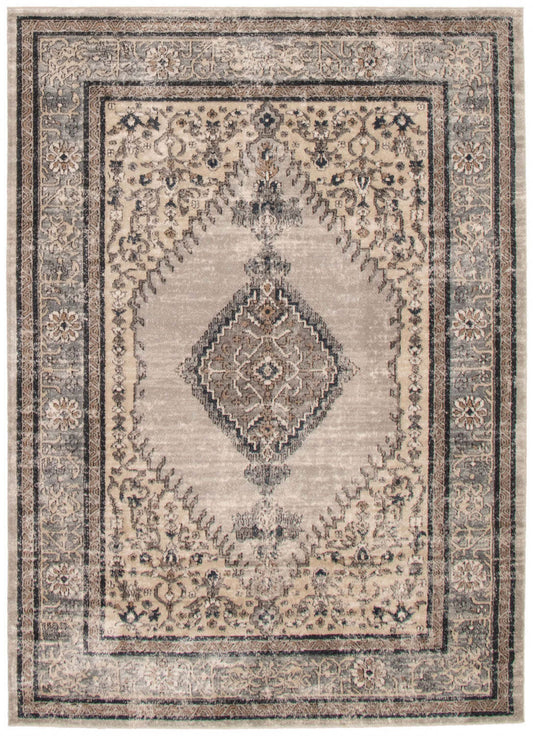 Octavian Bijar Ivory Area Rug - 5'3 x 7'3|Carpette Octavian Bijar ivoire - 5 pi 3 po x 7 pi 3 po| D2978BOO